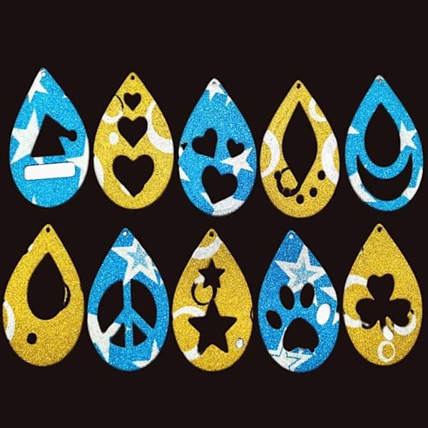 /EA/ Tårformede Ørering Skæreforme Metal Ørering Die Cuts Form til DIY Øreringefremstilling