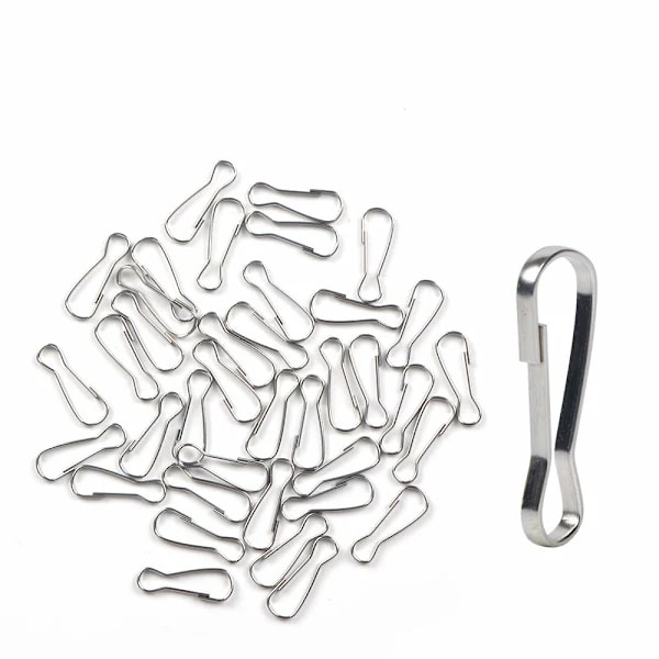 /EA/100 stk 304 rustfritt stål metallfjærkrok, rustfri