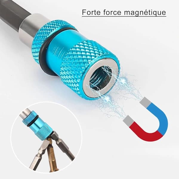 /EA/3 stk. skruebitsæt, magnetisk bitholder, gipsbitholder, 6 cm hex skaft, til gips, ledningsfri skruetrækker og H