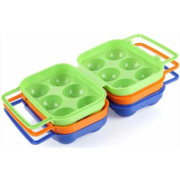 /EA/2 Eggeholder Beholder 6 Rom, Plast Eggoppbevaringsboks Sh