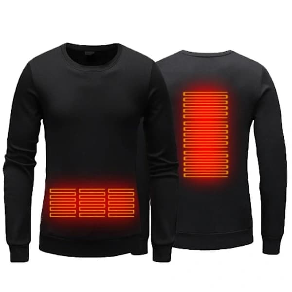 /EA/Elopvarmet trøje USB-opladning Termisk M Sort