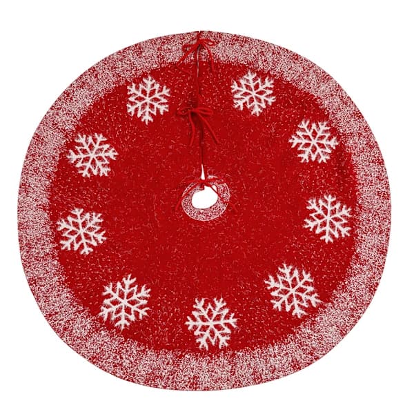 /EA/1 st Julgransmatta Stickad Julgransmatta Förkläde Jul