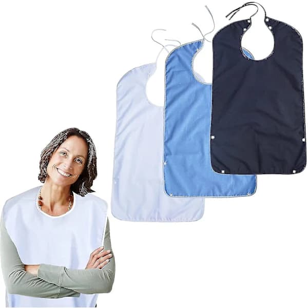 /EA/3-pack vuxenförkläden | Återanvändbara klädskydd för måltider