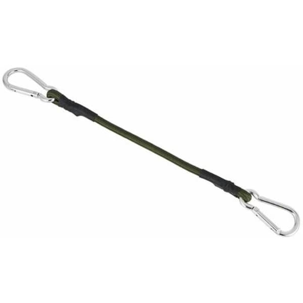 /EA/ Shade Sail Tilbehørssæt - 4 elastiske snore - Sort - Solbeskyttelse - Fastgørelse - Monteringsværktøj, Superma, Grøn