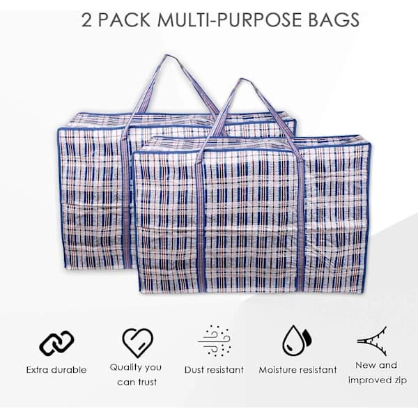 /EA/2-pack förvaringsväska, stor kapacitet klädförvaringsväska flyttväskor