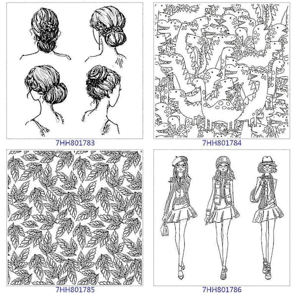 /EA/Klar silikonstempel mode kvinder stempel scrapbooking stempler til kortfremstilling