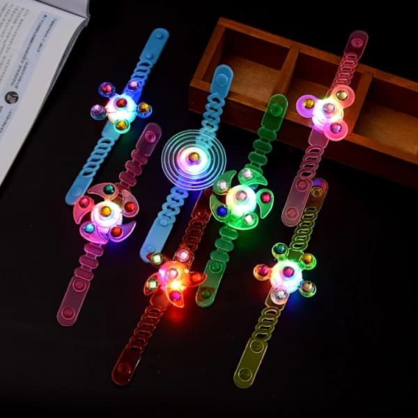 /EA/10 st lysande fidget armband för barnkalas