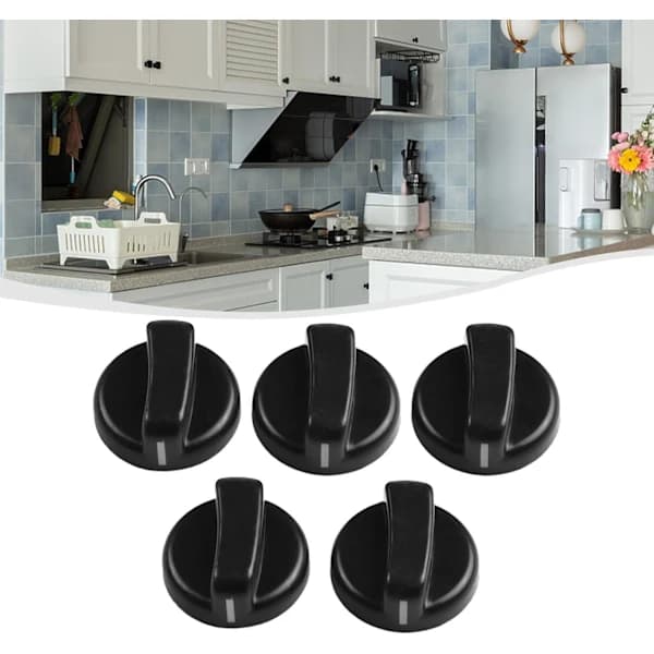 /EA/ 5-pack Ersättningsknappar för gasspis, 8 mm
