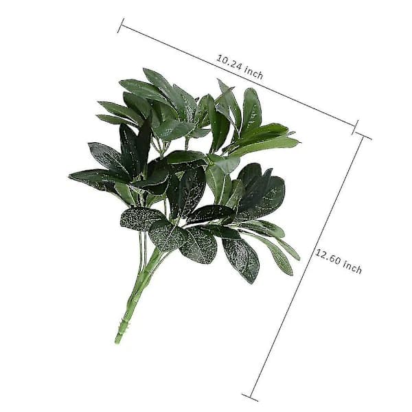 /EA/Kunstige busker planter falske silke Schefflera busker grønt