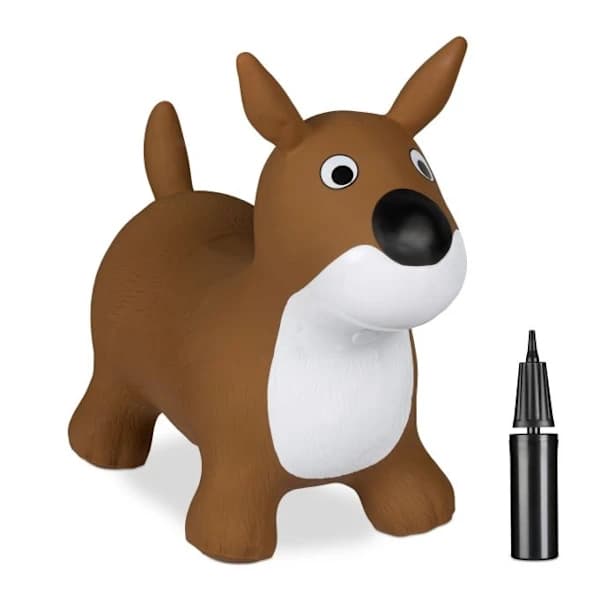 /EA/Hoppande hund i brunt