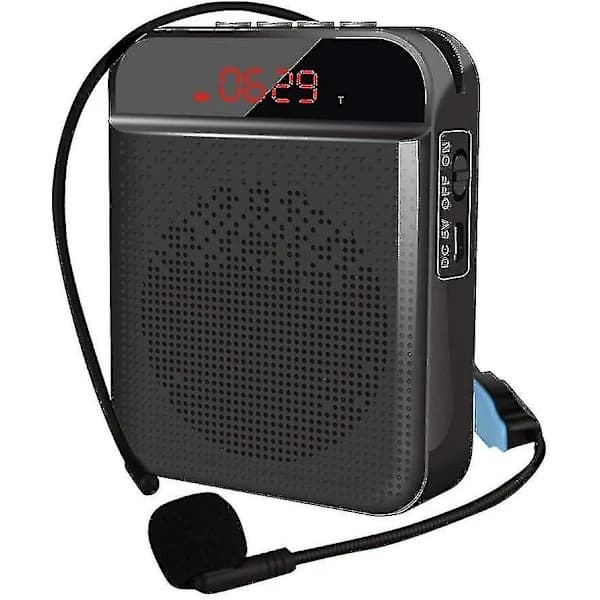 /EA/Bærbar stemmeforsterker, Bluetooth-belte stemmeforsterker - svart