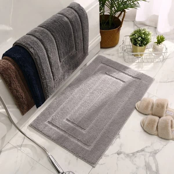 /EA/Skridsikker bademåtte, blød mikrofiber bademåtte, vandabsorberende, Mac