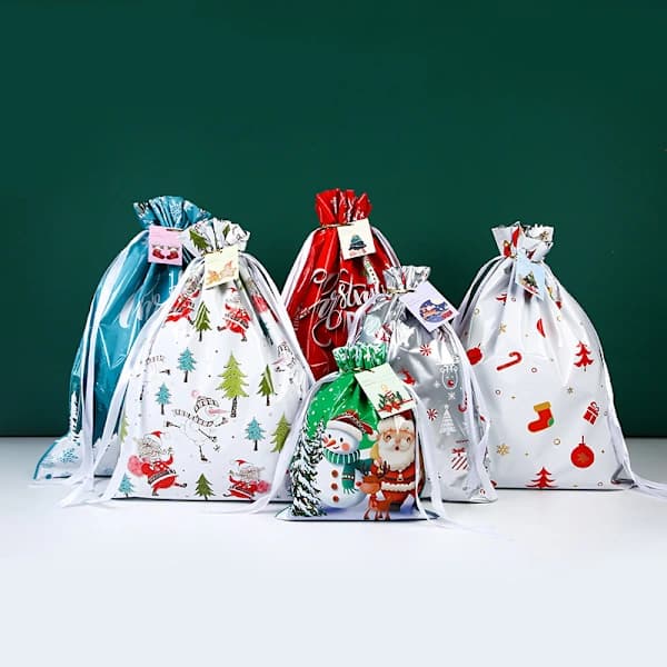/EA/25 st julklappspåsar med snöre, tomte