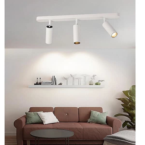 /EA/Tre spotter LED husholdningstaklampe med dobbelt hode