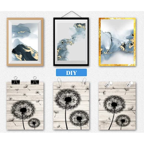 /EA/ 3-delat set, vinglas elegant sovrumsset hängande målning Ki