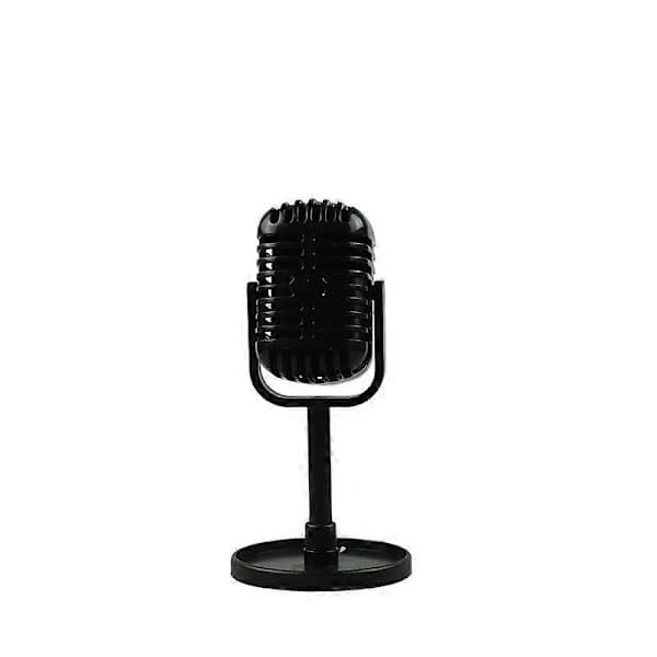 /EA/Retromikrofon - Klassisk retromikrofon dynamisk stereomikrofon Sort