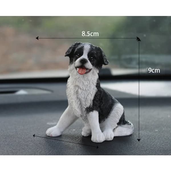 /EA/Søt Border Collie Bilmodell Bil Dekor Skrivebordsinnredning
