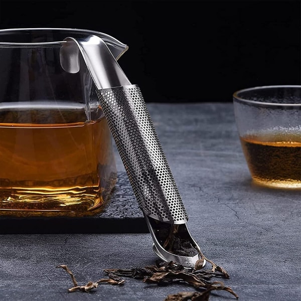 2 stk Hook Tea Stick Infuser Diffuser Si Filter Mesh løs Tea He 2 st