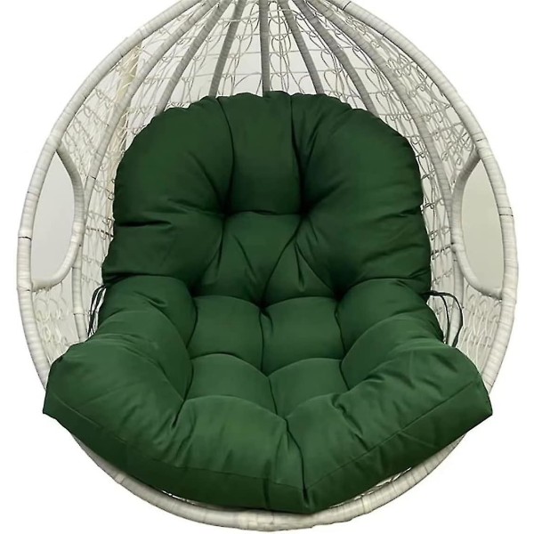 Grøn Egg Chair Erstatningspude, Aftagelig Egg Chair Pude Hængekøje Stol Pude Vaskbar, tyk Vandtæt hængende kurv C grøn