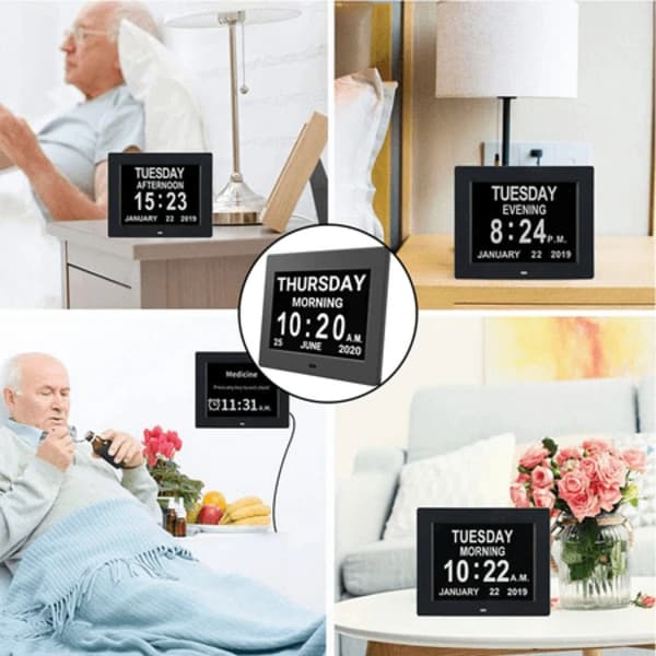 /EA/Klockor 8 tum kalenderklockor dag datum klocka digital klocka Digi