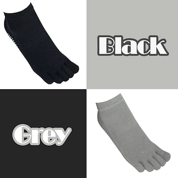 /EA/2 par yogasokker til kvinder med greb, pilatesstrømper, barre-strømper