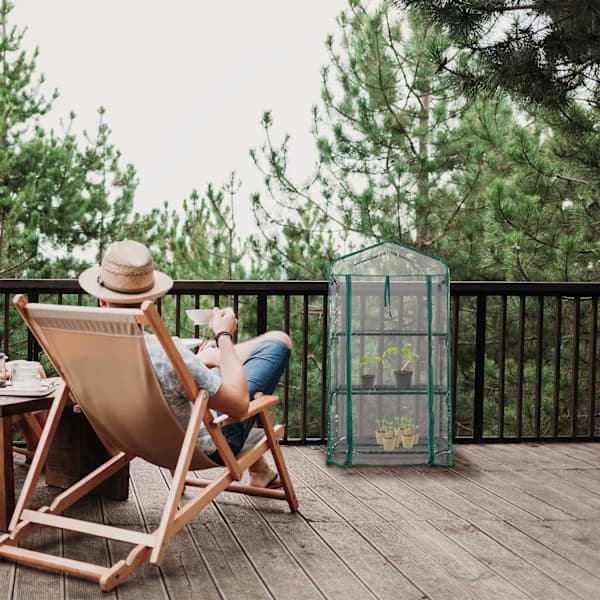 /EA/Balkon Drivhus med PVC-film