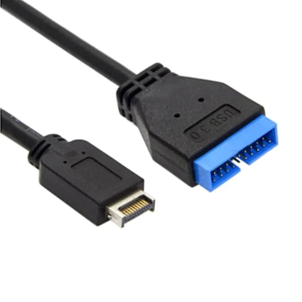 /EA/Usb 3.1 Typ-c Mini 20-stifts Frontpanel Header till Usb 3.0 Standard 19/20-stifts Header Förlängningskabel 20cm För Asus Moderkort