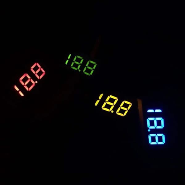 /EA/4 stk Mini Voltmeter, Digital DC Voltmeter 0,28 tommer, 0-100V DC P
