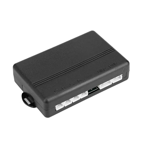 /EA/Bil Backkamera med Röstmeddelande, Backsensor System med 4 Radar Sensorer Röd