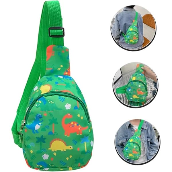 /EA/Barnväskor Liten Justerbar Magväska Handväska Crossbody Flickor Barn Axelväskor Midjeväska Mode Påse Blå Nylon