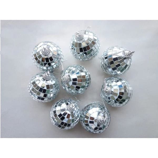 12 stk Diskokule Dekor Speilkule Ornament for Fest