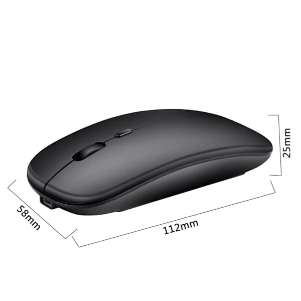 /EA/2.4G trådløs genopladelig mus (grå)