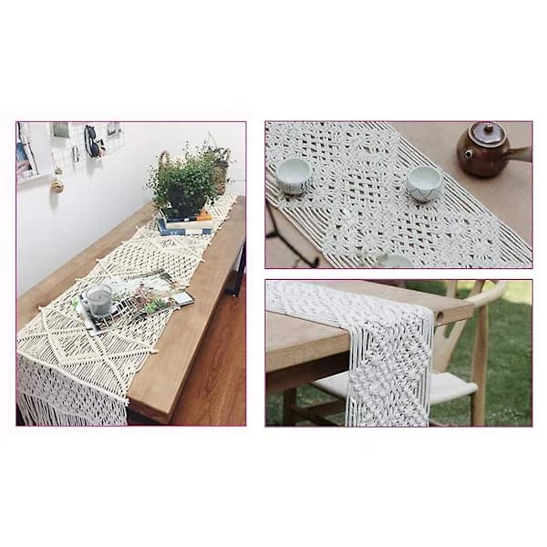 2 mm x 200 m Macramé Bomullssnöre för Väggbonad, 3-pack