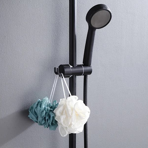 /EA/(Sort) Håndbruserholder 16-27MM med justerbar diameter krom
