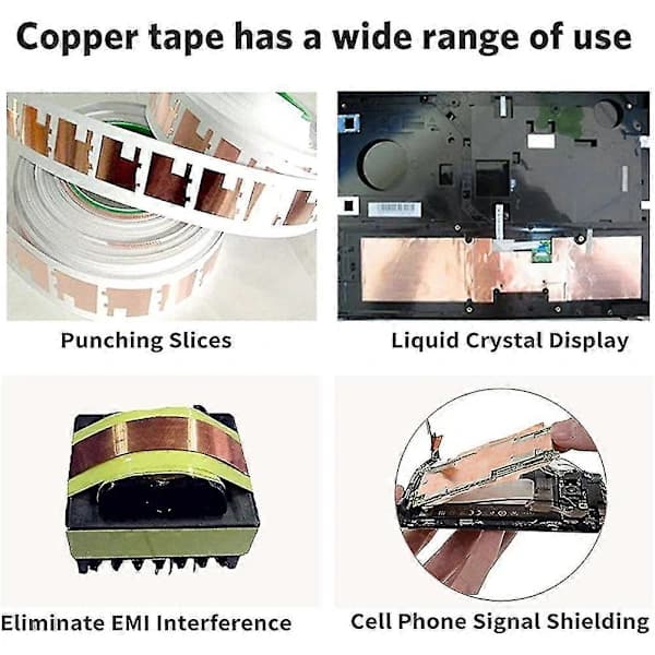 /EA/50m x 25mm Kobbertape - EMI-skjermingstape - Kaptonteip
