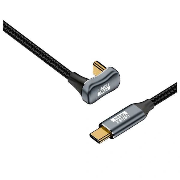 /EA/PD 100W USB C - Typ C Kulma OTG -datakaapeli USB 3.2 Gen 2, C