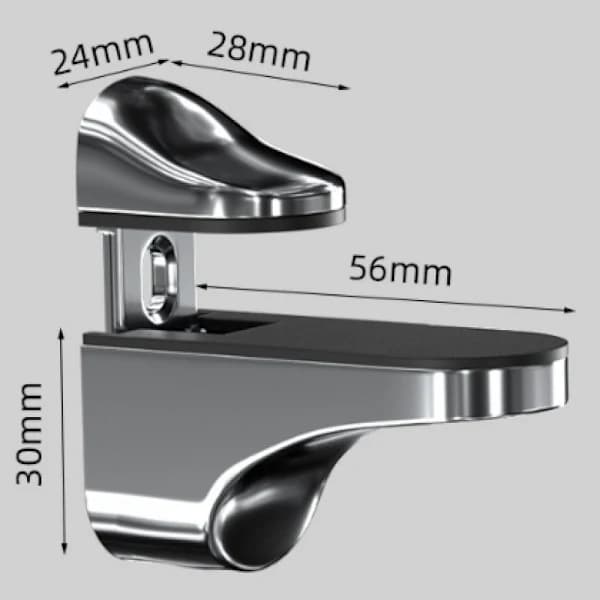 /EA/ Justerbart glashyllfäste, 4 st glashyllstöd, väggmonterad glasklämma, glashyllfäste, för glashylla