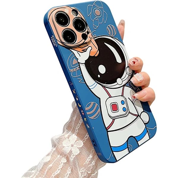 /EA/Kompatibel med iPhone 12 Pro Max Astronaut Deksel Kvinner Jenter