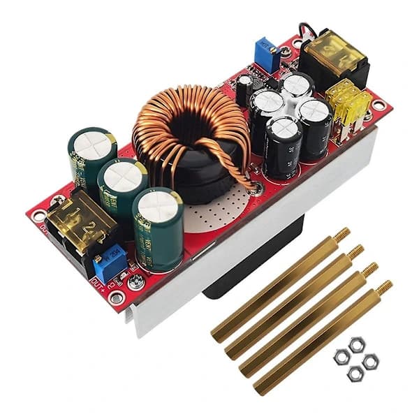 /EA/1500W DC-DC Boost-modul 12-48V till 24-72V 30A Justerbar konstant spänning och ström Elbil