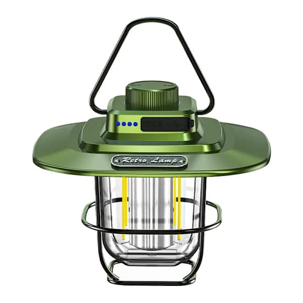 /EA/Grønn utendørs atmosfære campinglys type-c oppladbar campi