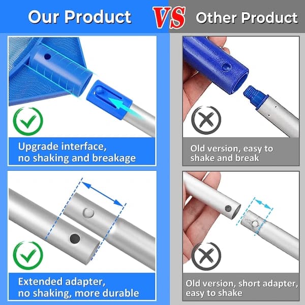 /EA/Poolnet, poolrensningssæt, poolnet med aluminium