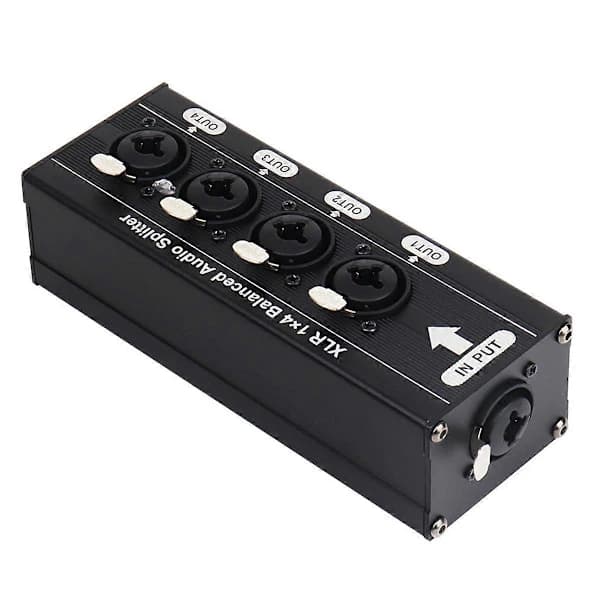 /EA/XLR 1x4 Balansert Lydsplitter Lydsignalsplitterboks