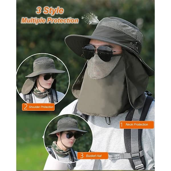 /EA/Unisex Fiskehat - Sammenfoldelig Solhat