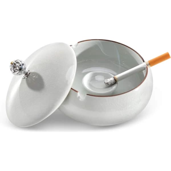 /EA/ Utomhus askkopp med lock, stängd keramisk cigarr askkopp design myra