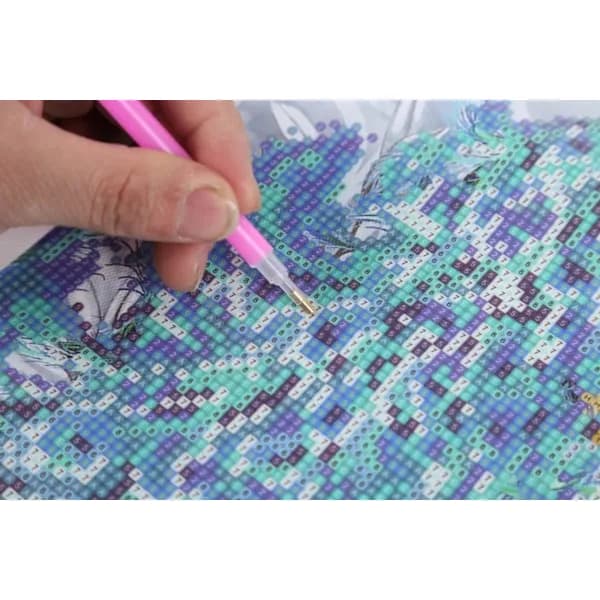 /EA/30*40cm 5D DIY Diamantmaleri Dyr-Kat DIY Diamantmaleri Fu