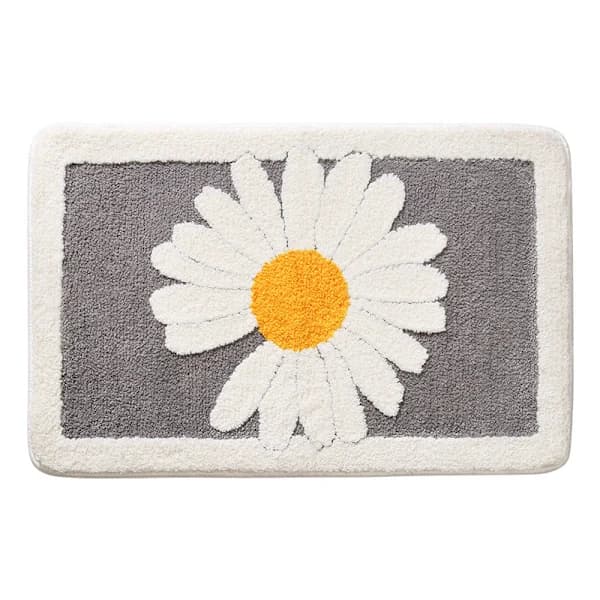 /EA/Daisy-moon grå 50*80 cm förtjockad halkfri badrumsmatta,
