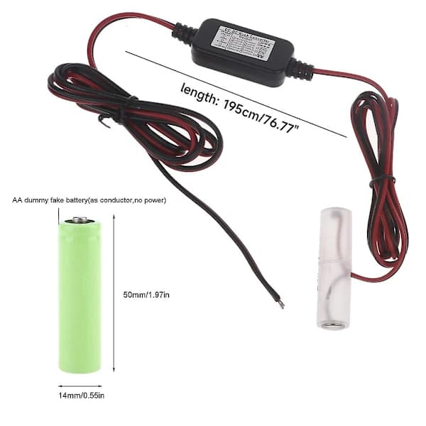 /EA/ 2-pinners strømkonverter DC Buck Boost batterifjerner erstatter 2 stk 1,5 V AA