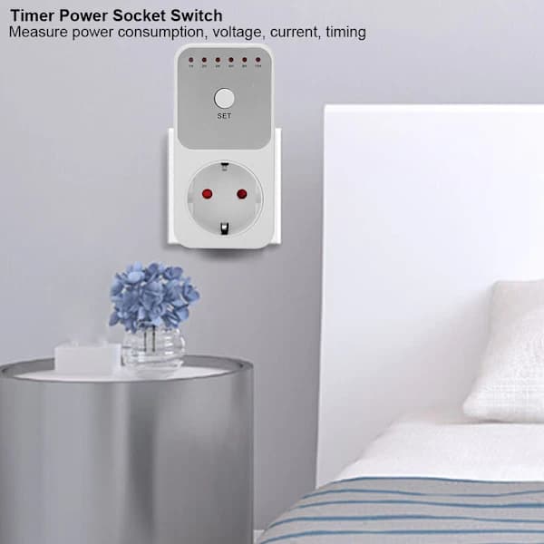 /EA/Timer Uttag Strömbrytare Plugin Nedräkning Timer Strömbrytare Kontroller EU-kontakt 230V