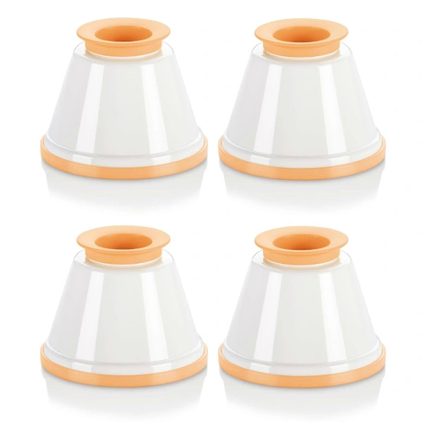 /EA/ Panna cotta formar med lock, set om 4