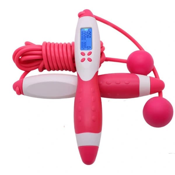 /EA/Hopprep, Digital Vikt Kalorier Tidsinställning Hopprep med vit rosa
